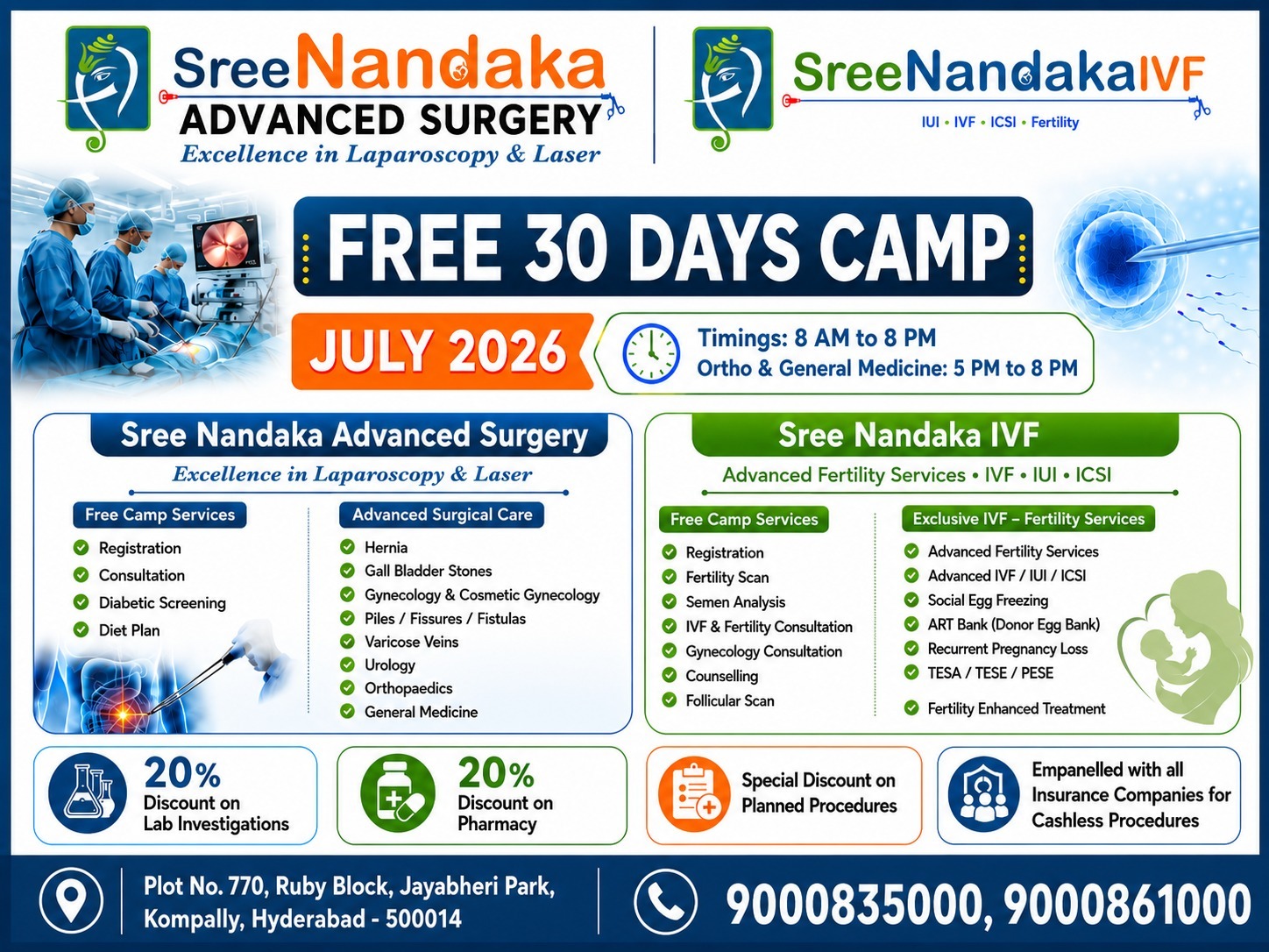 Free 30 Days Health Camp